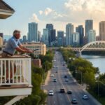 Calgary Man Uses Memorial Drive as Makeshift Driving Range